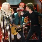 Lady Gaga, Mick Jagger, Keith Richards