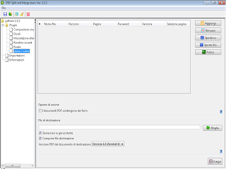 PDFSam, unire più PDF in un file