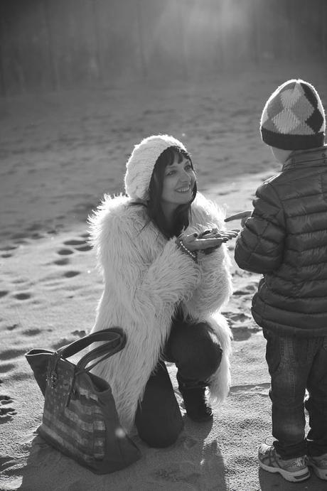 Winter sea, a bag, all my loved ones!