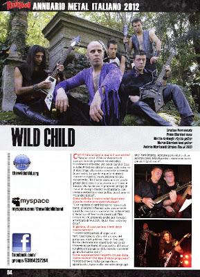 The Wild Child, sangue metal nell’annuario Rock Hard