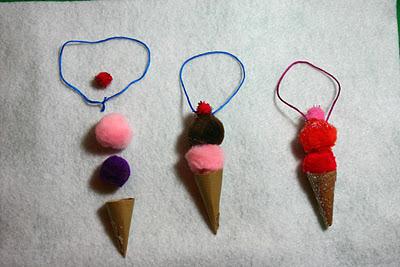 Mini gelati decorativi