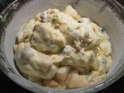 Torta pere e mirtilli alla lavanda