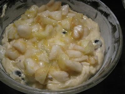 Torta pere e mirtilli alla lavanda