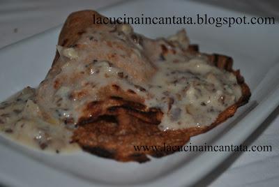 crepspelle di farina di castagne ai funghi: per celiaci e vegetariani! meglio di cosi'!!!!