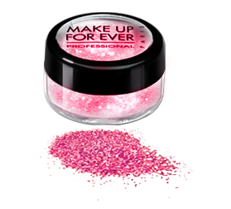 make up for ever glitters n.07 red