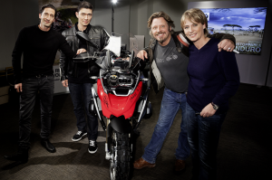 BMW Motorrad GS Tour. Adrien Brody, Rick Yune, Charley Boorman and Jutta Kleinschmidt (12/2012)
