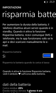 Aumentare l'autonomia della batteria dei device WP