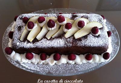 Torta al cioccolato e pere