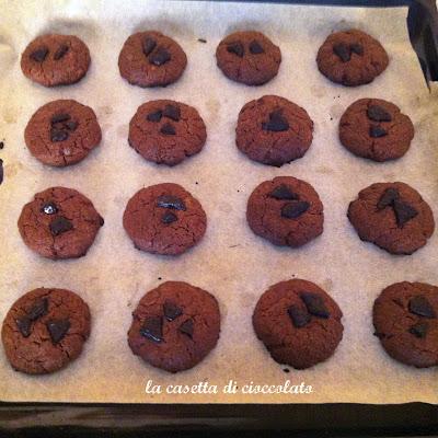 Cookies al cioccolato super dark