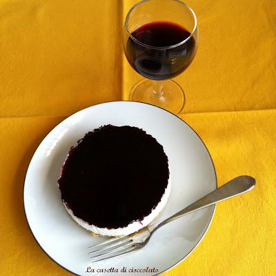 Mini cheesecake al vino rosso