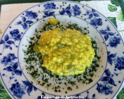 Risotto di asparagi verdi e zafferano