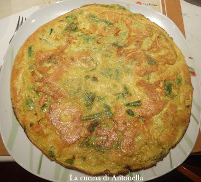 Frittata agli asparagi e curry