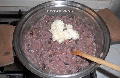 risotto al radicchio gorgonzola e noci