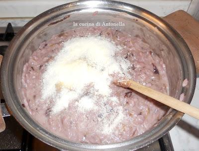 risotto al radicchio gorgonzola e noci