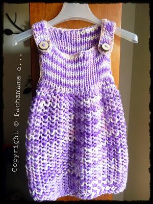 Maglia-abito per bimba a maglia