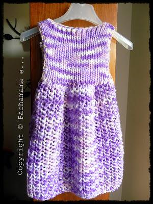 Maglia-abito per bimba a maglia