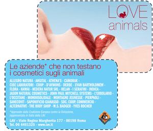 ♥ Love Animals ♥ Acquista cosmetici non testati su animali