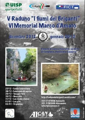 Orsomarso:Raduno Internazionale Kayak 2012-2013 “I Fiumi Dei Briganti”