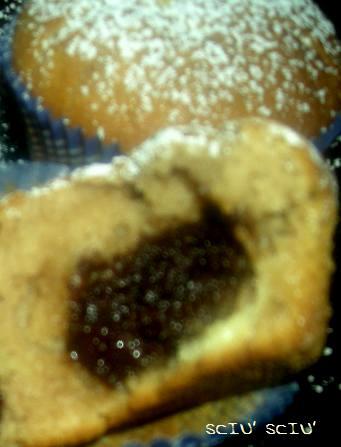 Muffin con ripieno di Nutella