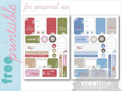 Christmas tags - FREE printable