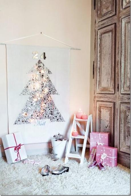 caseeinterni - albero di natale glitter