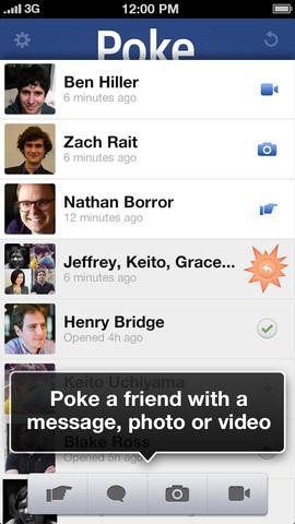 Poke – presentata la nuova app di Facebook!