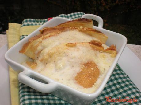 Fagottini di Crepes gratinate con Zucca e Porcini