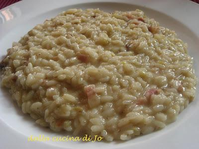 Risotto con crema di carciofi