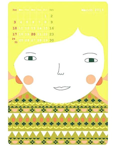 CALENDARI 2013 CON PATTERNS: DONNA WILSON