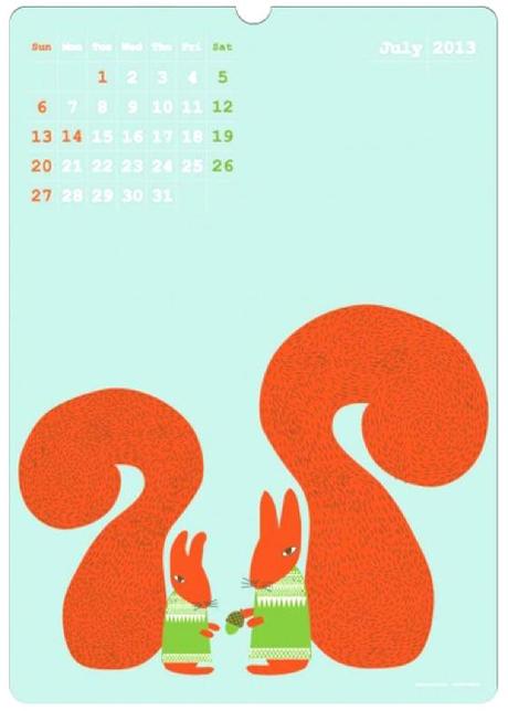 CALENDARI 2013 CON PATTERNS: DONNA WILSON