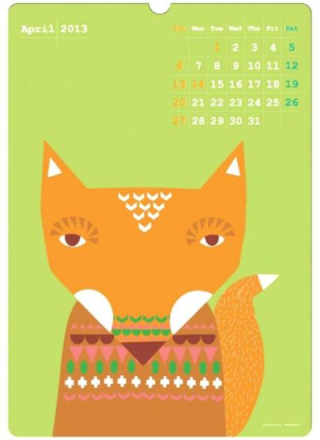 CALENDARI 2013 CON PATTERNS: DONNA WILSON