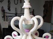 Crochet Baroc Lamp progetto mostra Atelier. Lampe Baroque projet ​​l'affichage dans Atelier