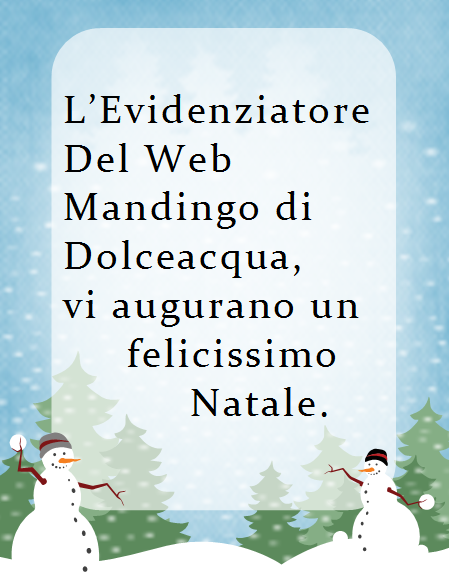 Felice Natale dallo Staff di L'Evidenziatore Del Web