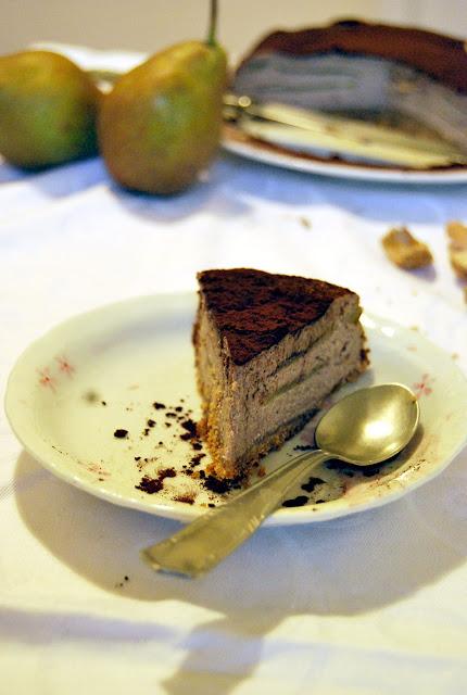 Cheesecake cioccolato e pere madernassa