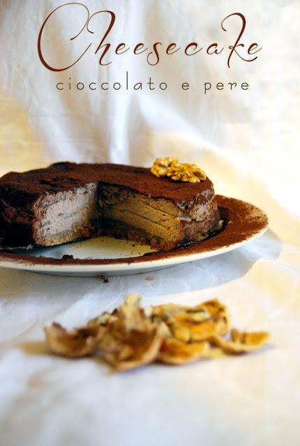 Cheesecake cioccolato e pere madernassa