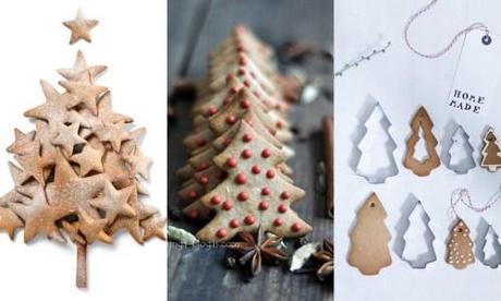 Creative Christams trees ginger biscuit decorations trees