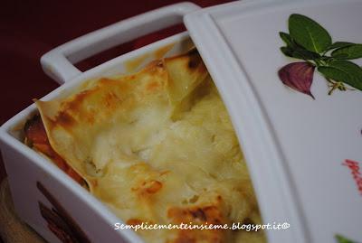 Lasagne al salmone Lasagne al salmone
