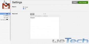 GmailWiz - Opzioni