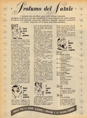 (1957) pubblicità - CARON (profumi)