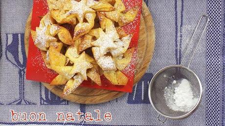 STELLE DI NATALE SFOGLIATE, RIPIENE DI COMPOSTA DI MELE E...BUON NATALE!