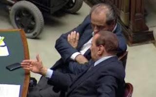 Berlusconi e Di Pietro d'accordo su Monti