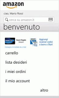 Amazon Mobile,  ricerche di prodotti, prezzi da comparare e molto altro ancora.