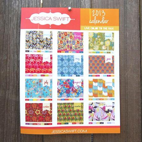 CALENDARI 2013 CON PATTERNS: JESSICA SWIFT