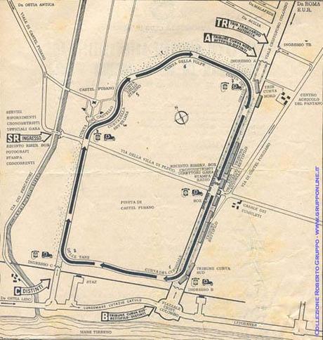 Castelfusano Locandina Circuito 1954