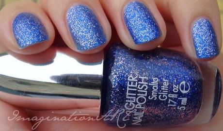 pupa glitter 824 blue swatches smalto nail polish lacquer unghie