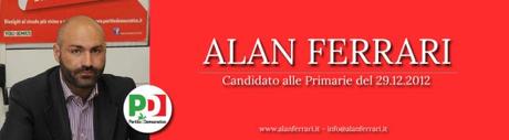 Alle primarie dei parlamentari del partito democratico ho deciso di appoggiare Alan Ferrari