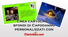 Crea cartoline e sfondi di Capodanno personalizzati con Cartoline.net