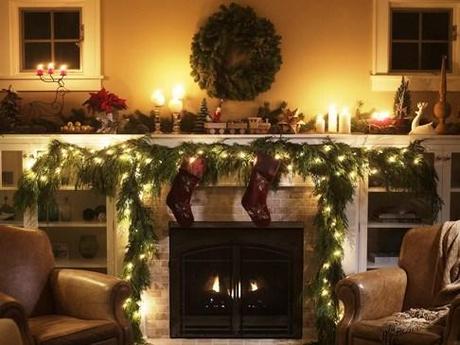 Christmas fireplace