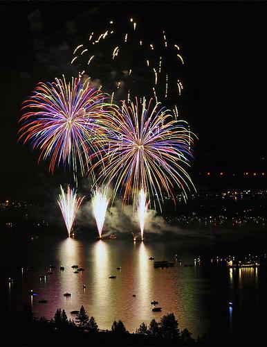 Fireworks, 4th of July, Lake Tahoe. by SteveD., on Flickr