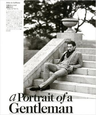 David Gandy in Dolce & Gabbana su GQ Japan